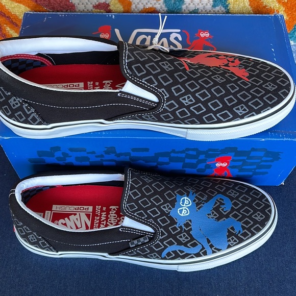 Vans Skate Slip On Krooked By Natas For Ray Men’s sneakers - Picture 3 of 16